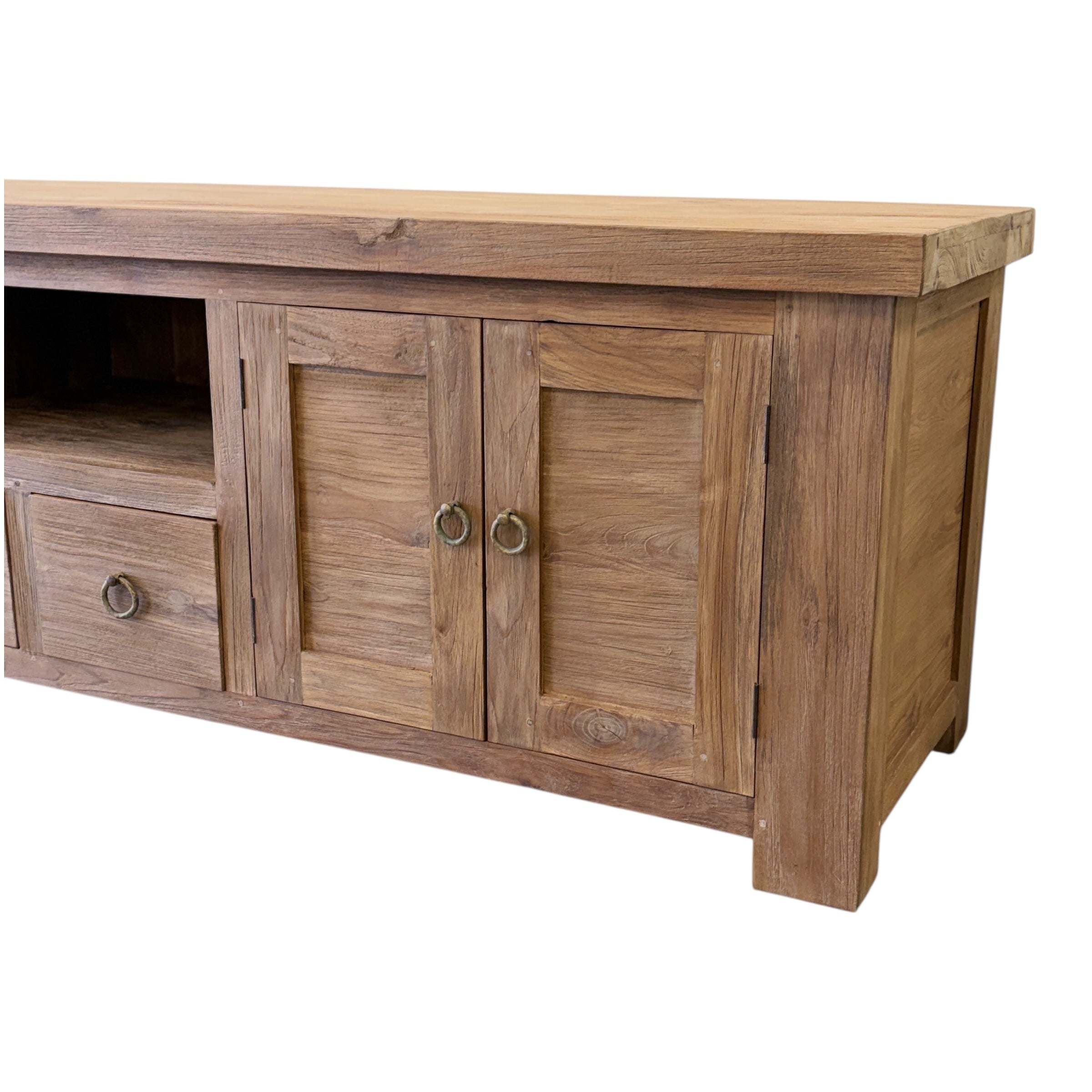 Natural Teak TV Stand