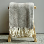 Woola 100% NZ Wool Throw - Natural Stripe