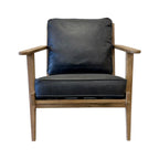 Nero armchair with contemporary design and premium leather upholstery.