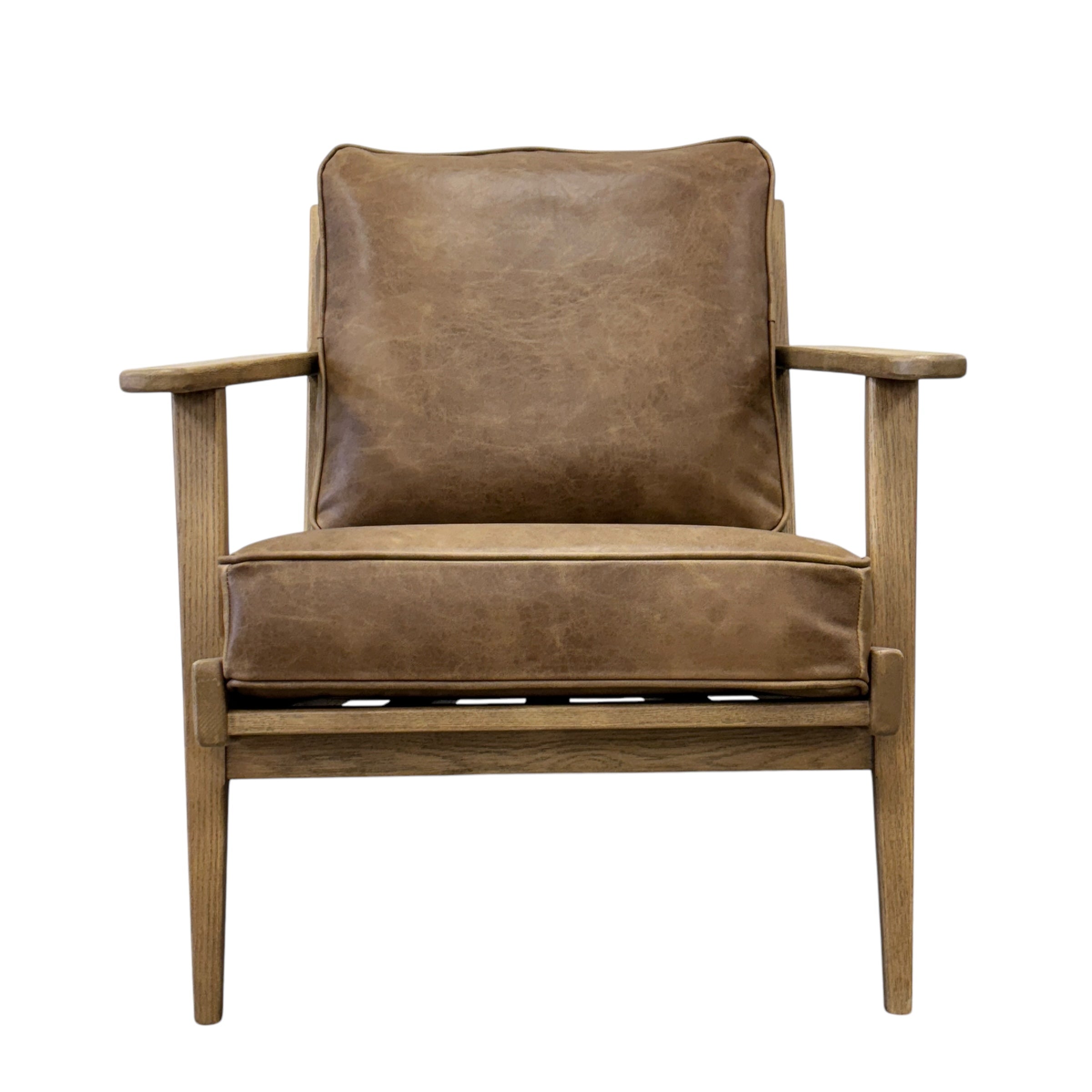 Nero armchair with contemporary design and premium leather upholstery.