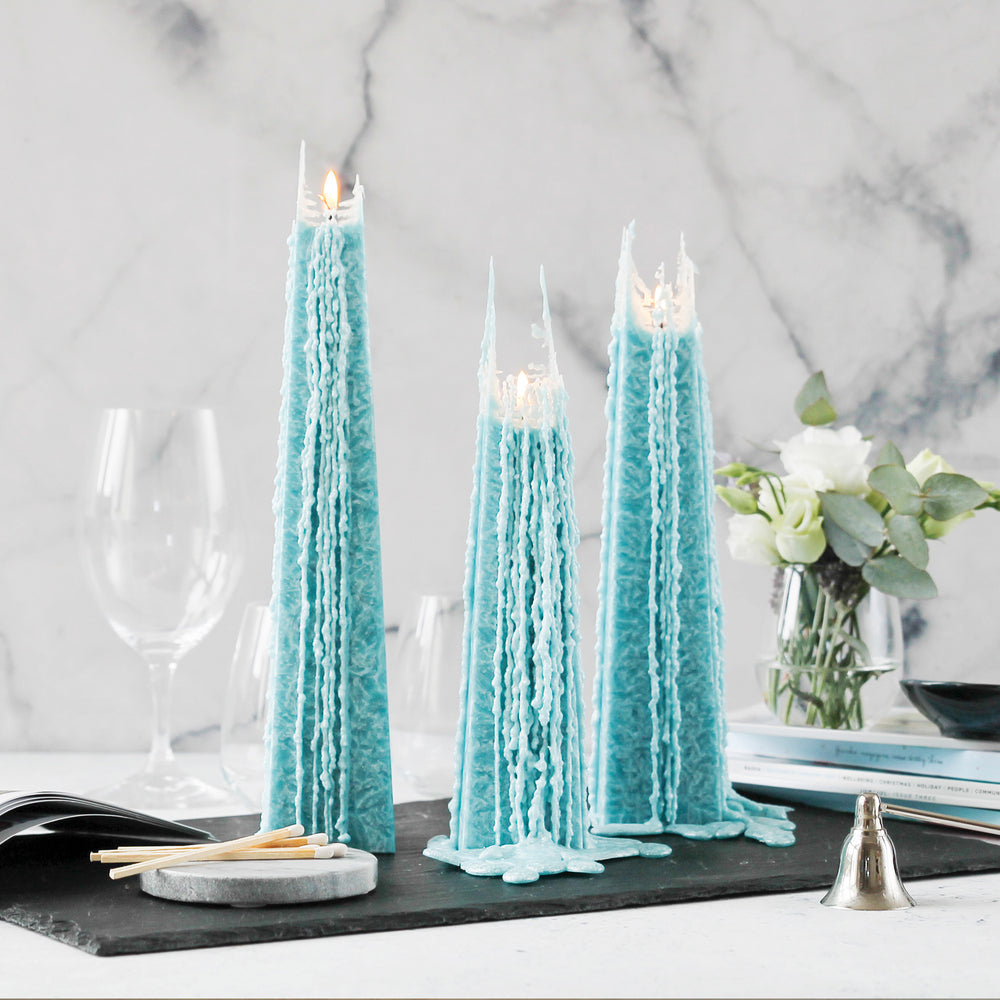 Living Light Icicle Candle - Ocean Sage