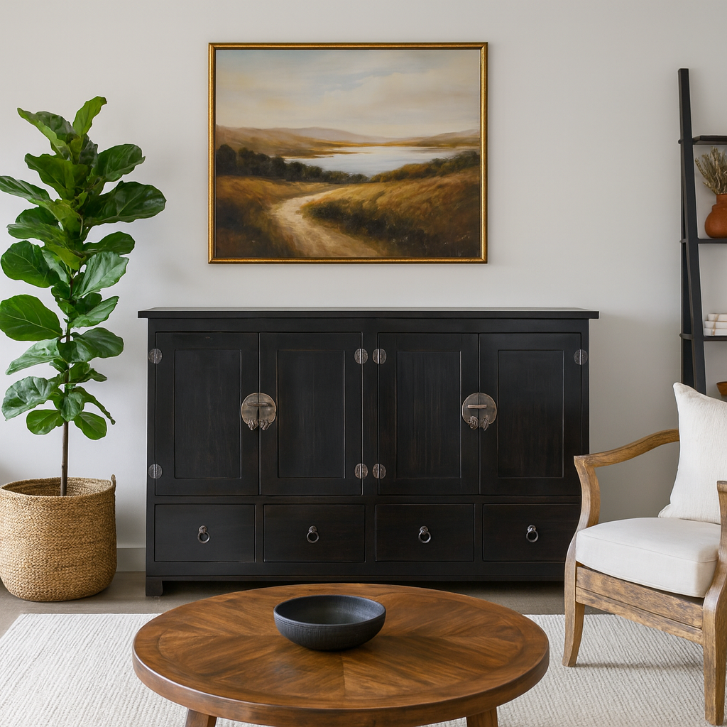 Oriental Sideboard - 4 Door 4 Drawer