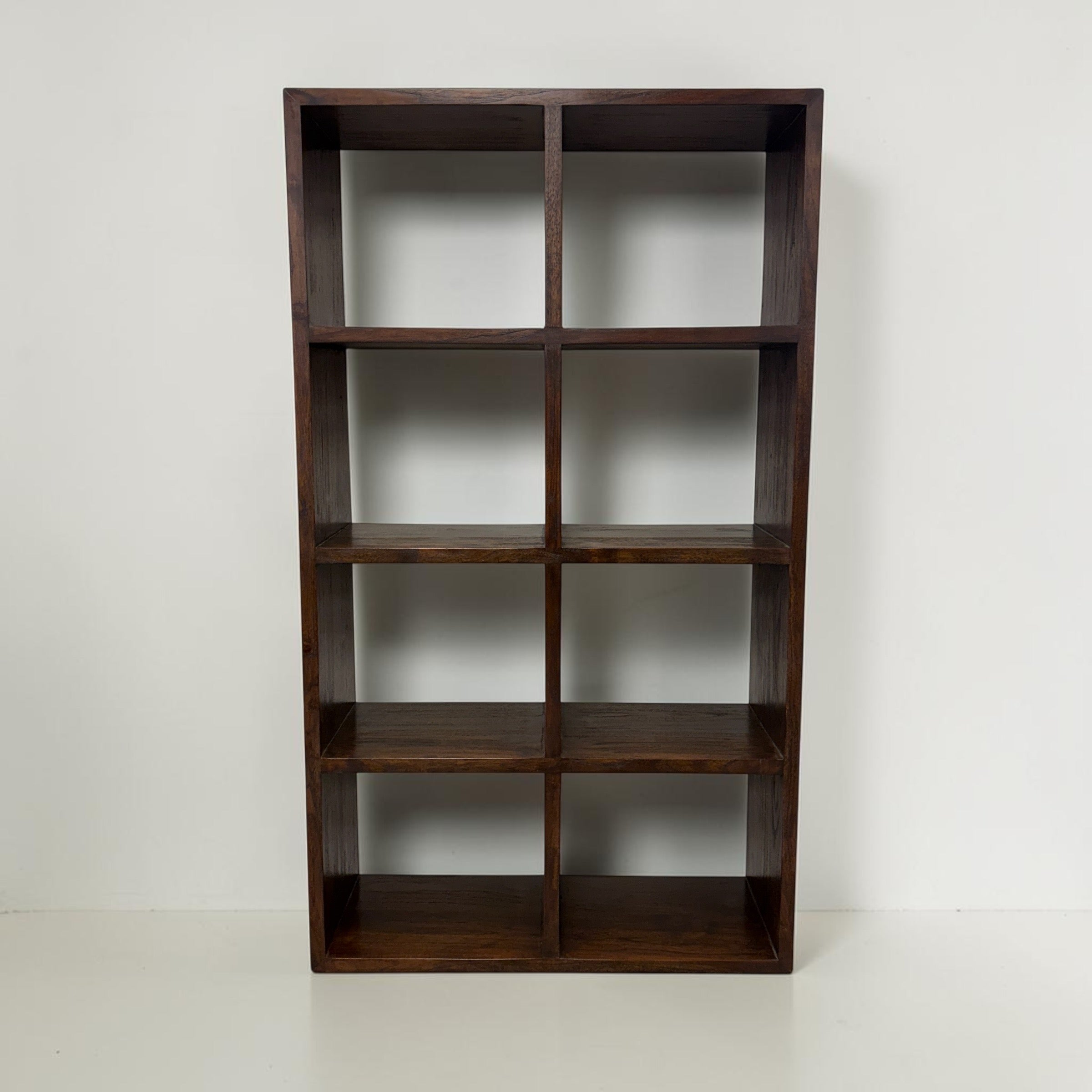 Cube Bookcase 8 - Rustic Teak