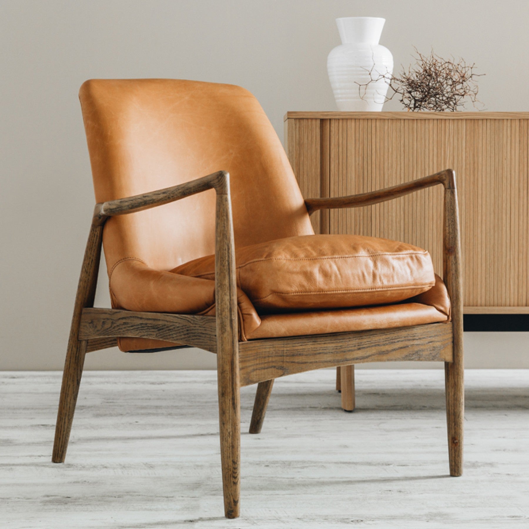 Steiner Occasional Chair - Cognac