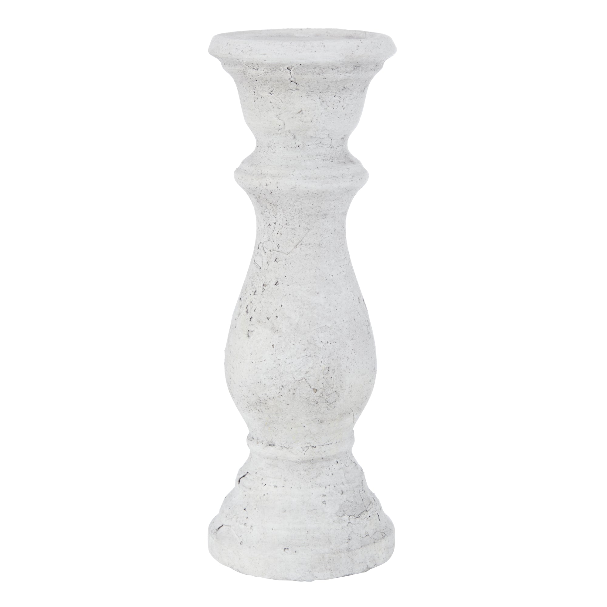 Presley Candle Stick - Whitewash