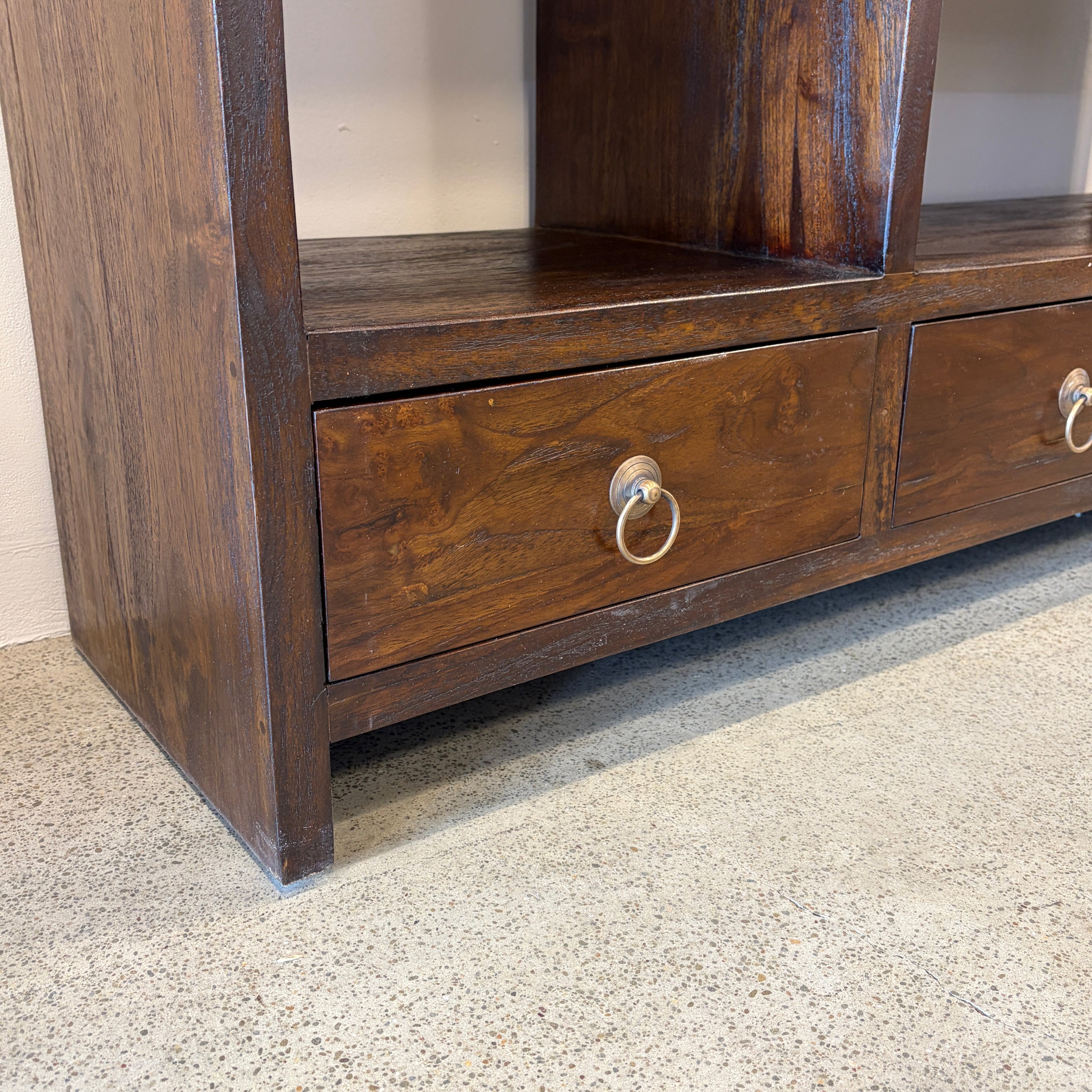Regina Bookcase - Rustic Teak