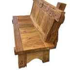 Rustic Teak Outdoor Bench - 1.2m