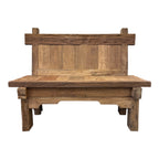 Rustic Teak Outdoor Bench - 1.2m
