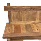 Rustic Teak Outdoor Bench - 1.2m