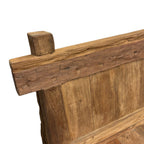 Rustic Teak Outdoor Bench - 1.2m