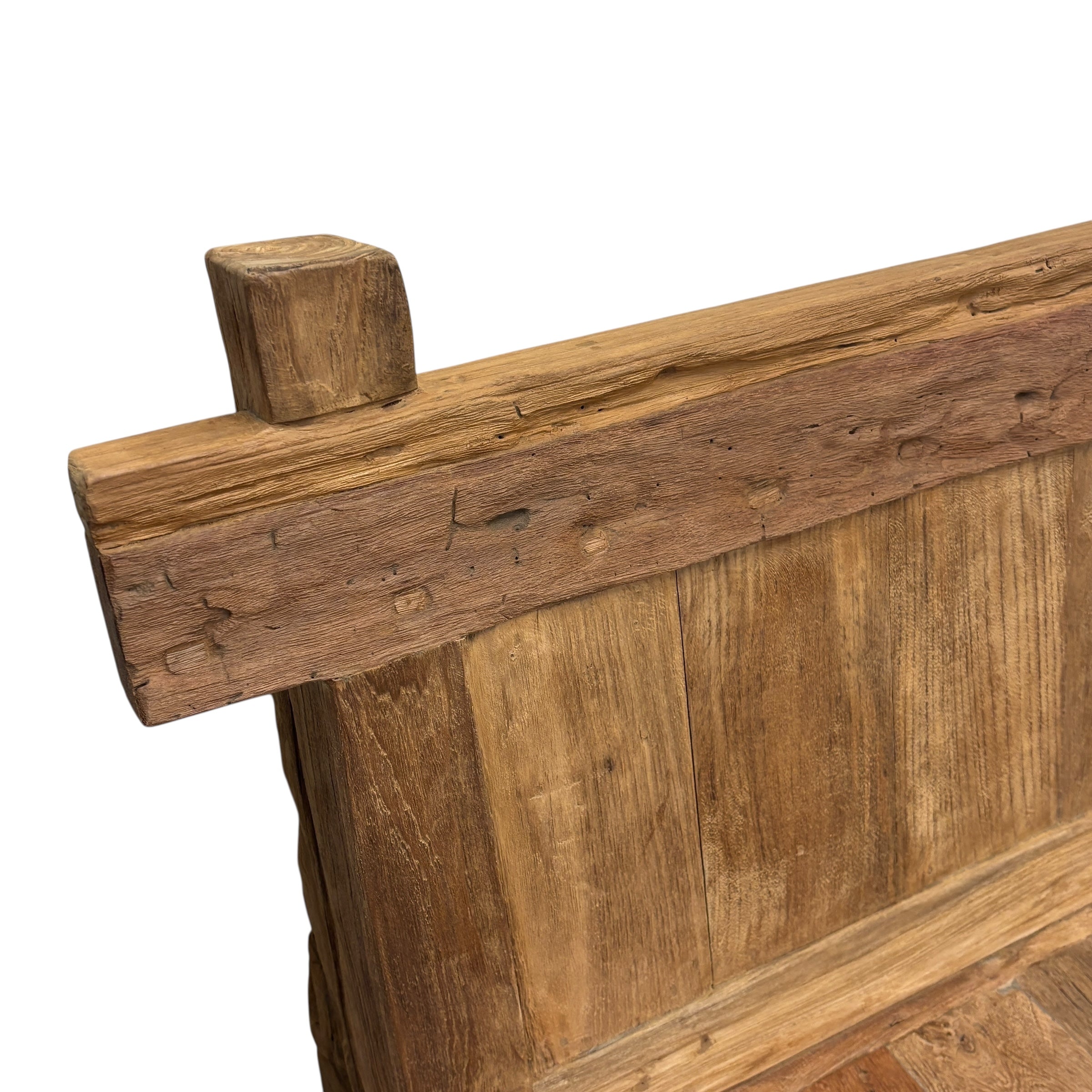 Rustic Teak Outdoor Bench - 1.2m