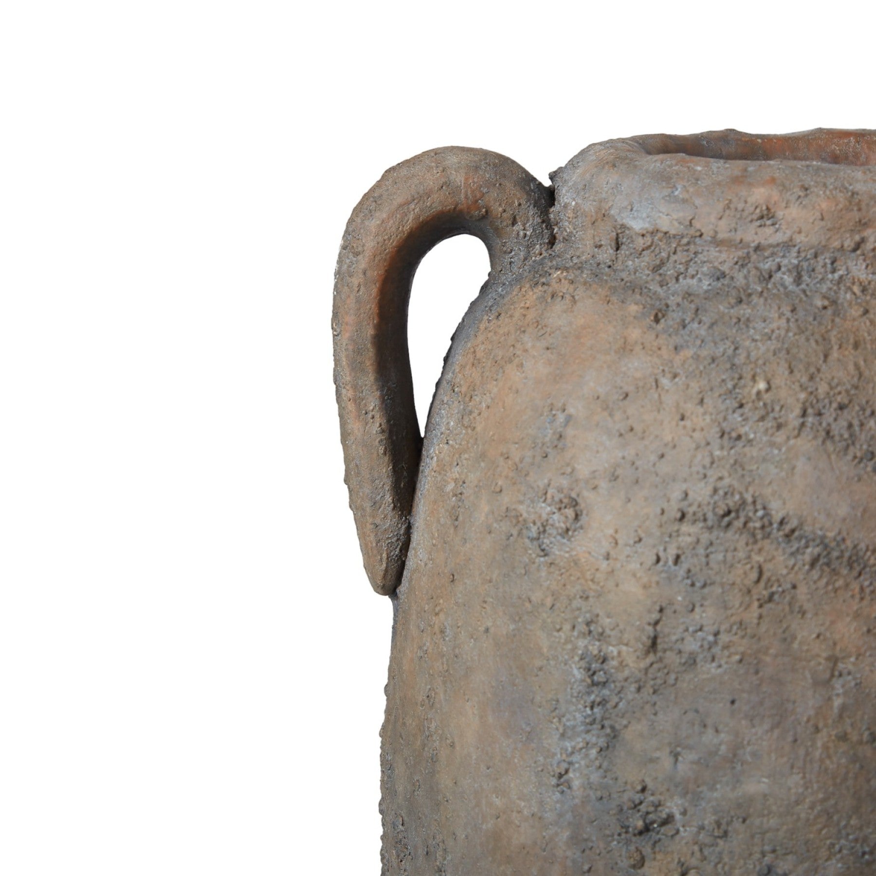 Rustic Ceramic Pot - Slate Brown