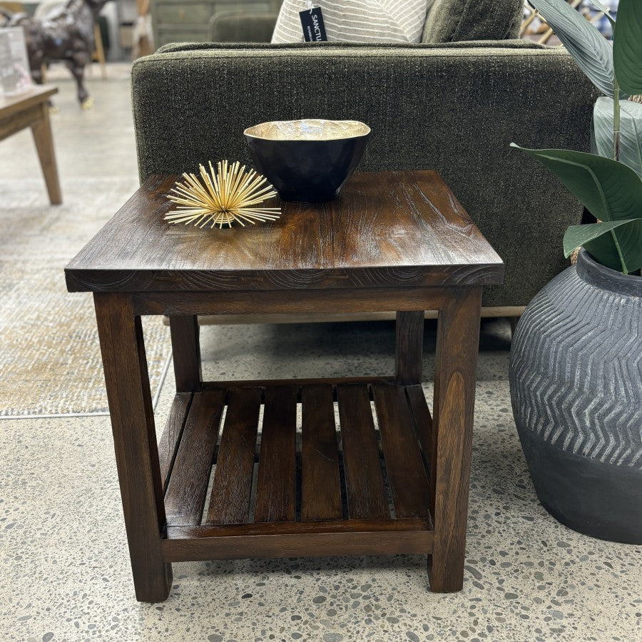 Side Table Rustic Teak
