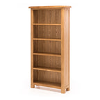 Salisbury Bookcase in natural American white oak with five open shelving spaces