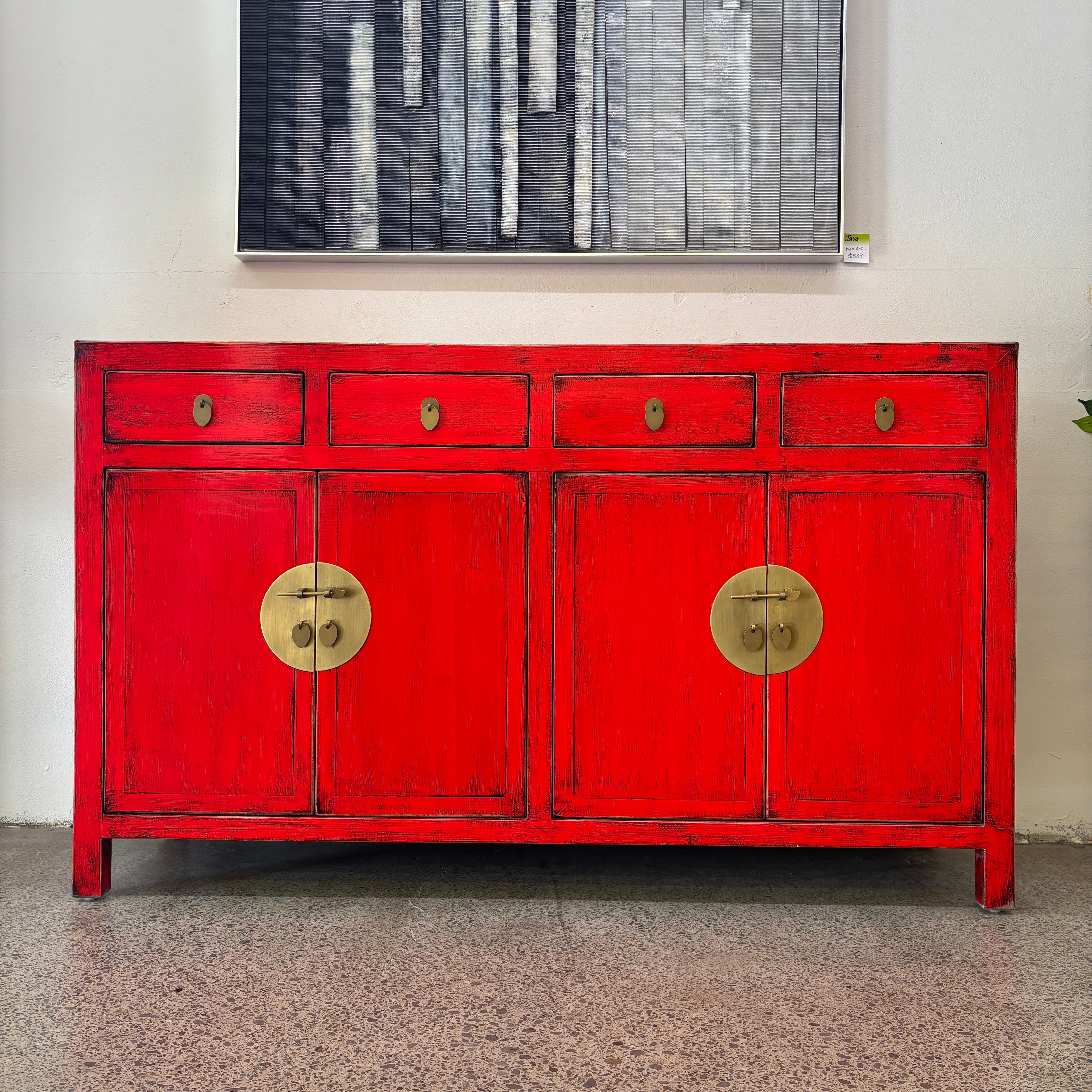 Saturn Sideboard - Chilli Red