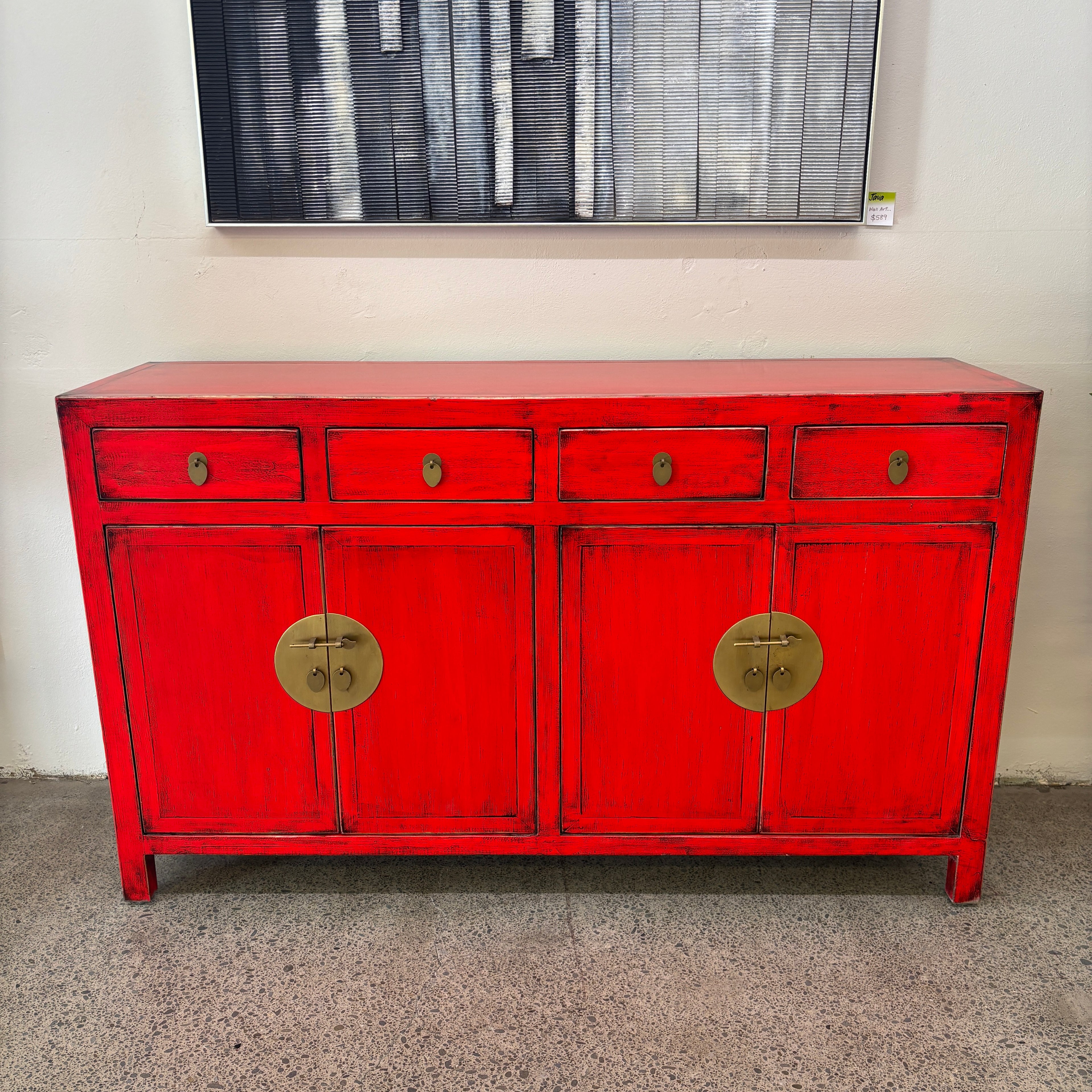 Saturn Sideboard - Chilli Red