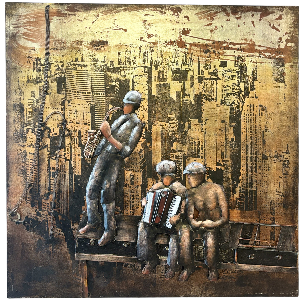 Sax Player - Metal Art |JAVA – Java Furniture