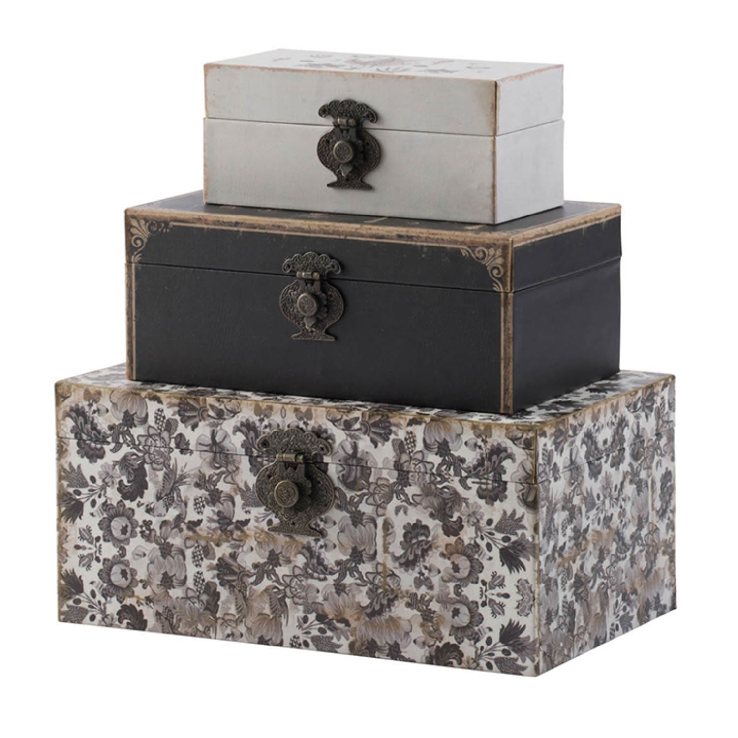 Vintage Boxes Black/White – Java Furniture