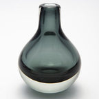 Glass Drop Bud Vase - Charcoal