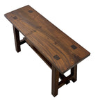 Rustic Teak Bench Seat  - 110cm