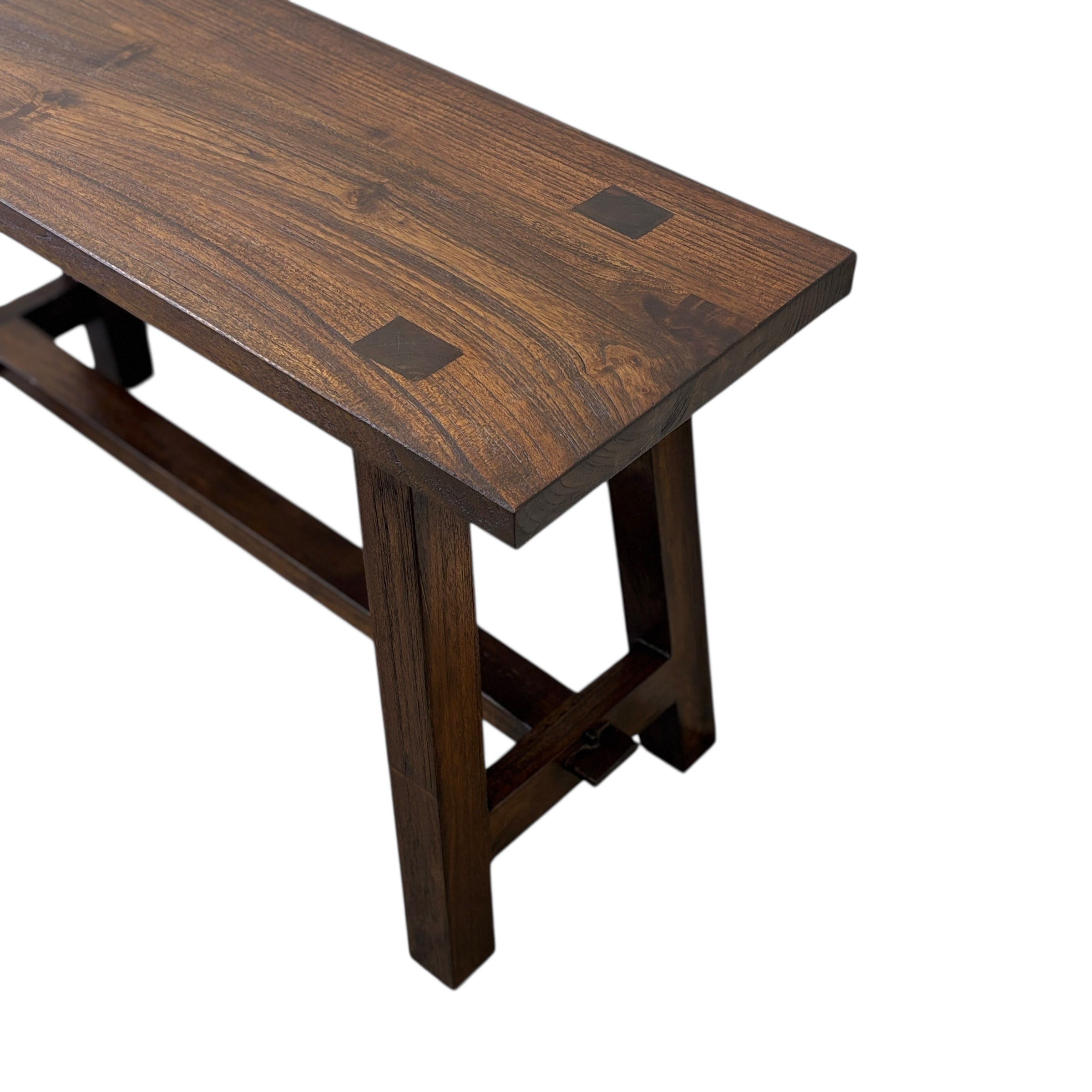 Rustic Teak Bench Seat  - 110cm