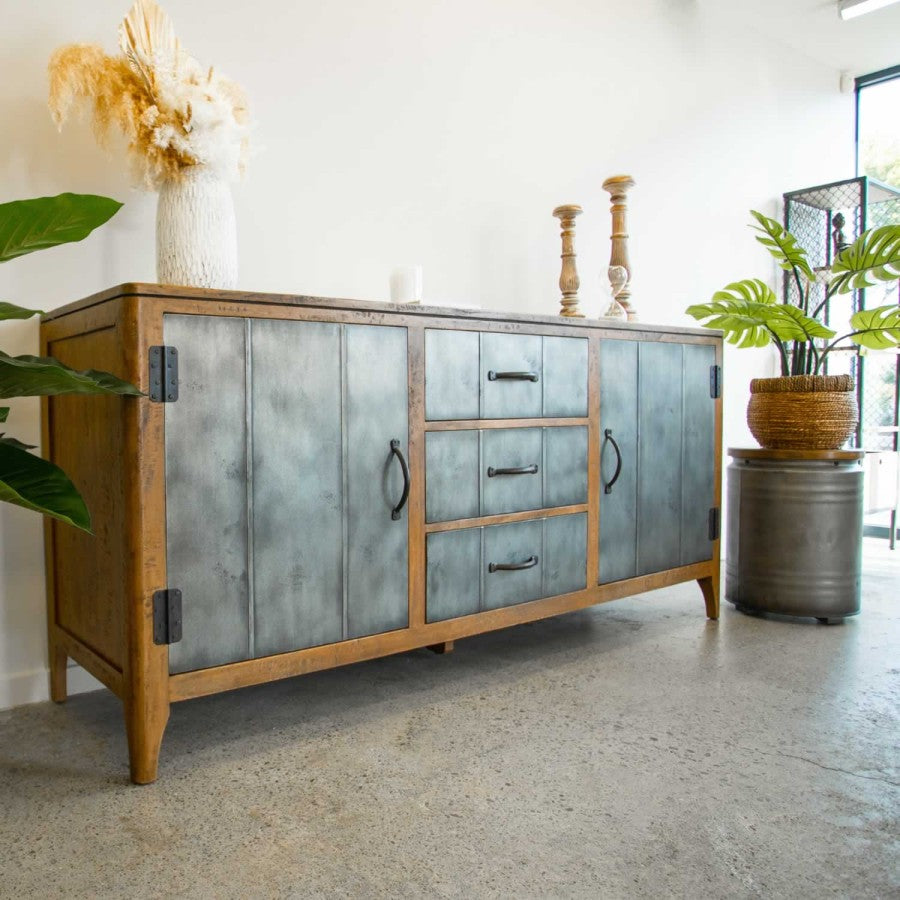 Tin Man Sideboard - 3 Drawer Centre