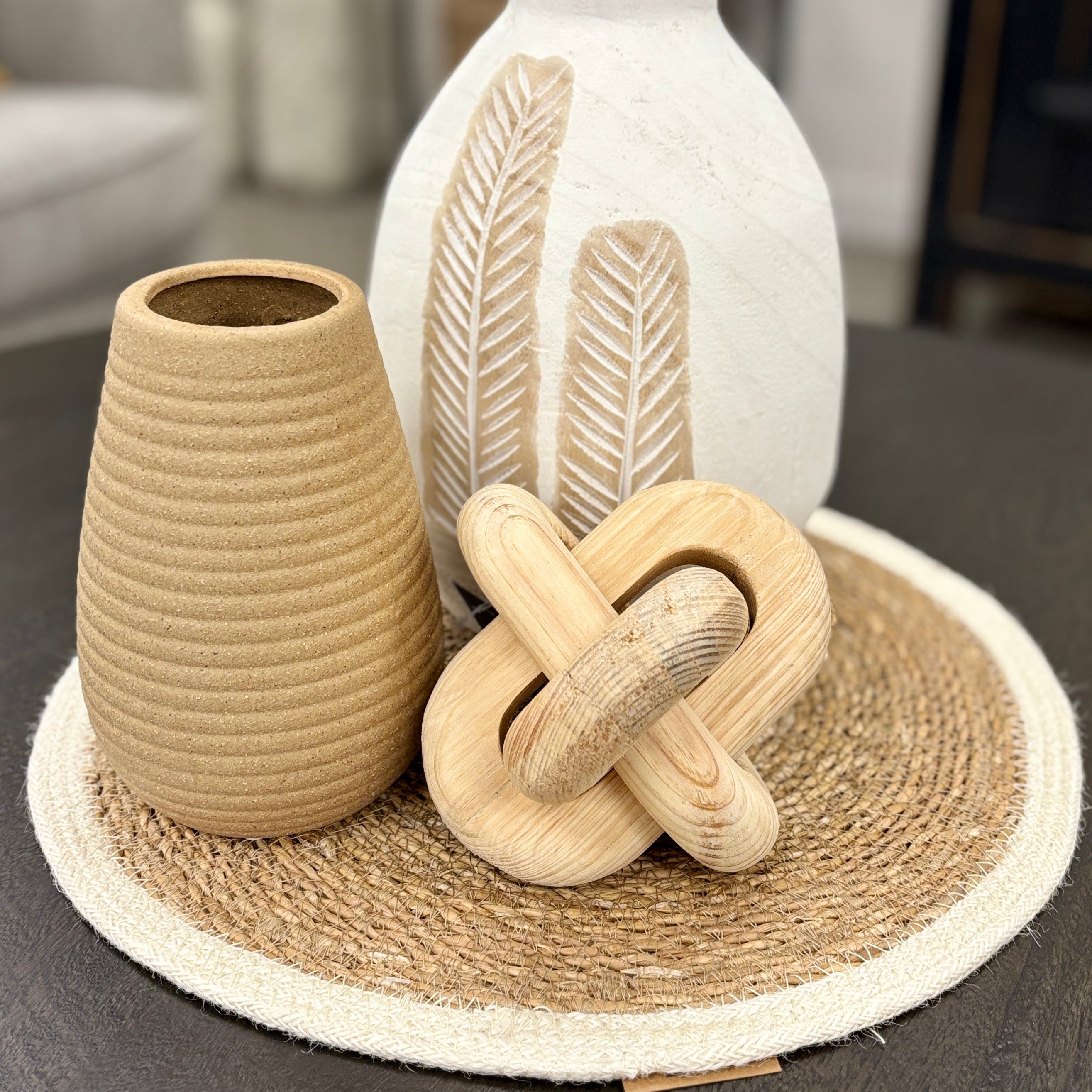 Wooden Chain Ball - Natural|JAVA – Java Furniture