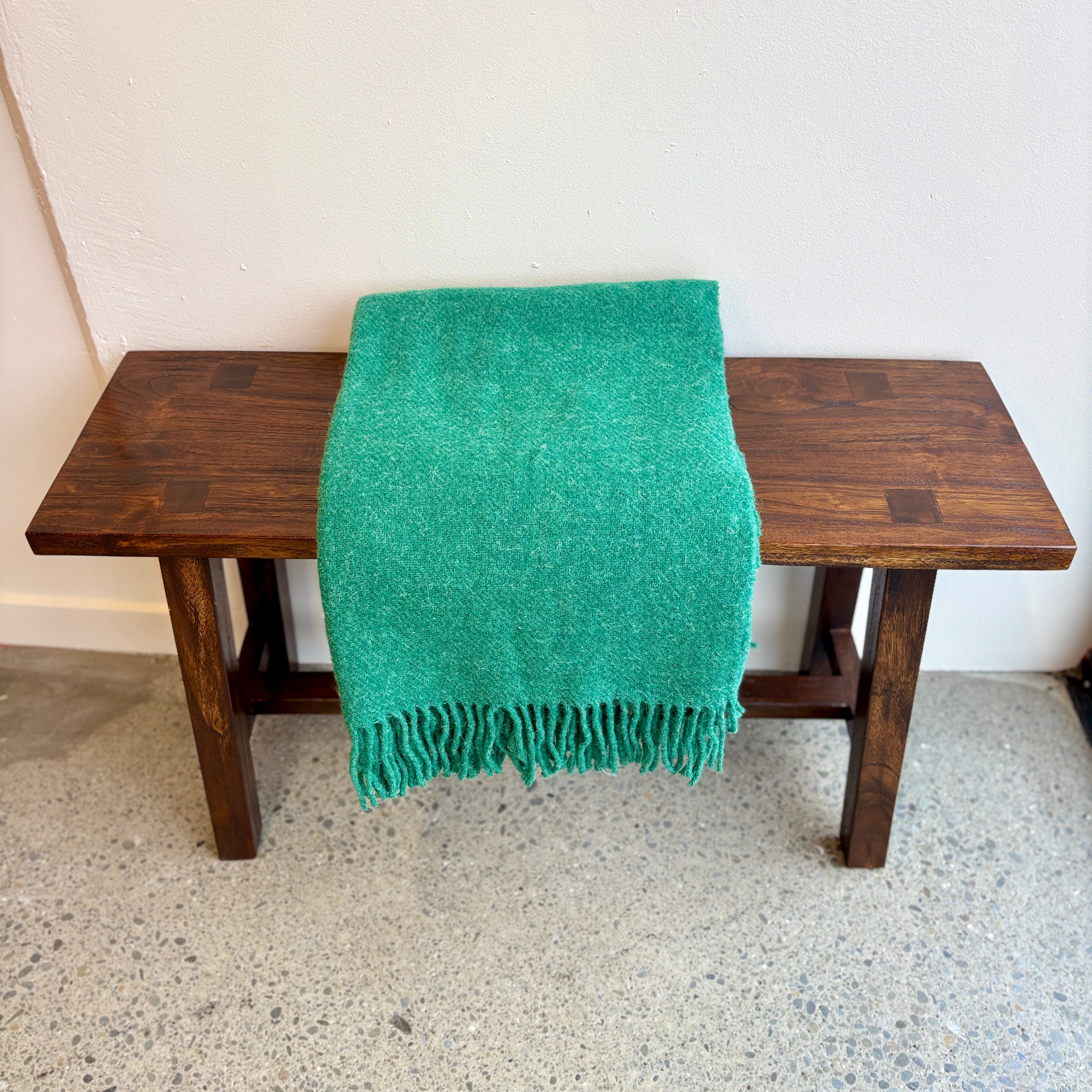 Woola 100% NZ Wool Throw - Sea Green