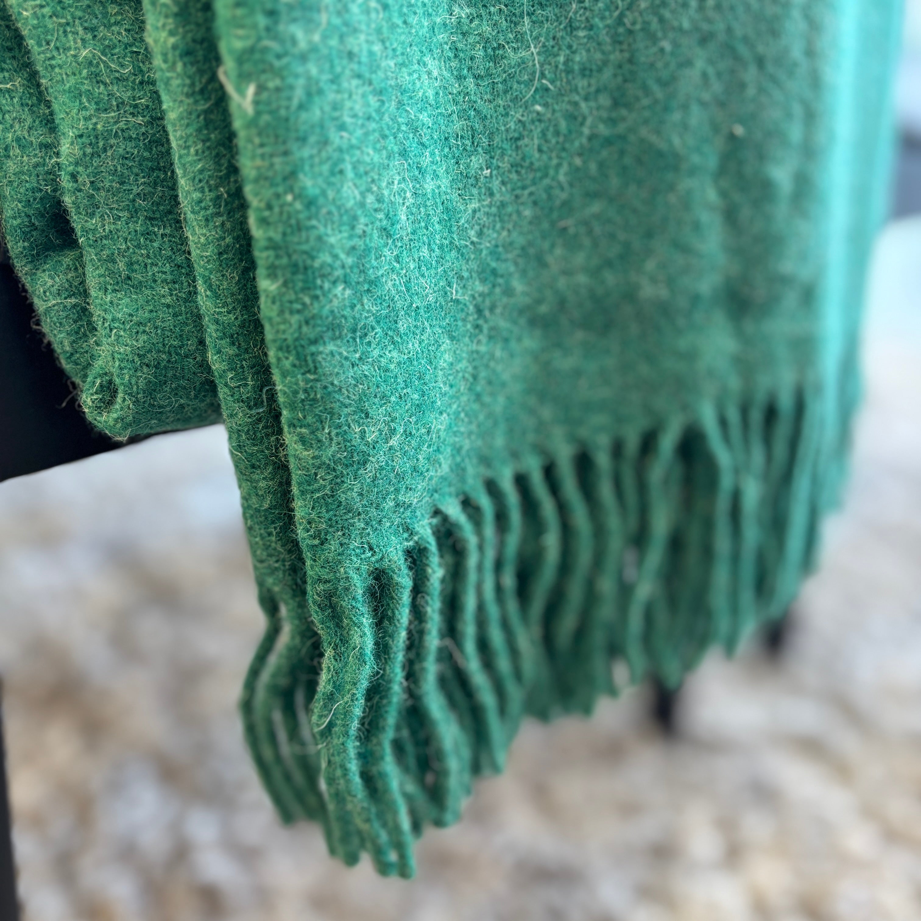 Woola 100% NZ Wool Throw - Sea Green