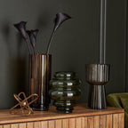Zaira Tall Vase - Amber