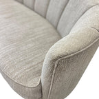 Close-up of the Bardot Sofa's Stone woven fabric, highlighting the textured upholstery and quality finish.