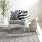 Branch Indoor/Outdoor Cushion - Black & White Stripe