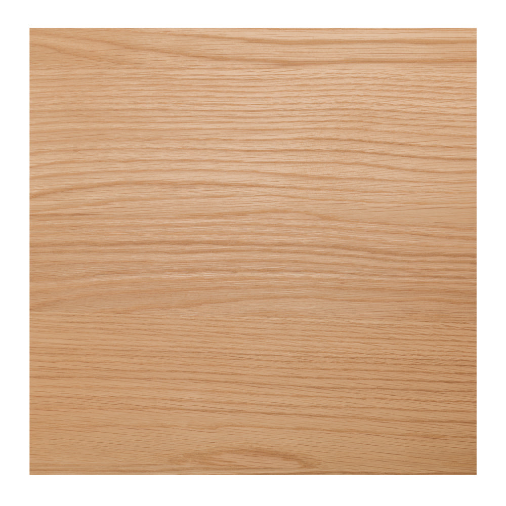 Close-up of the Bur Round Dining Table highlighting the beautiful natural oak grain and subtle variations that make each table unique.
