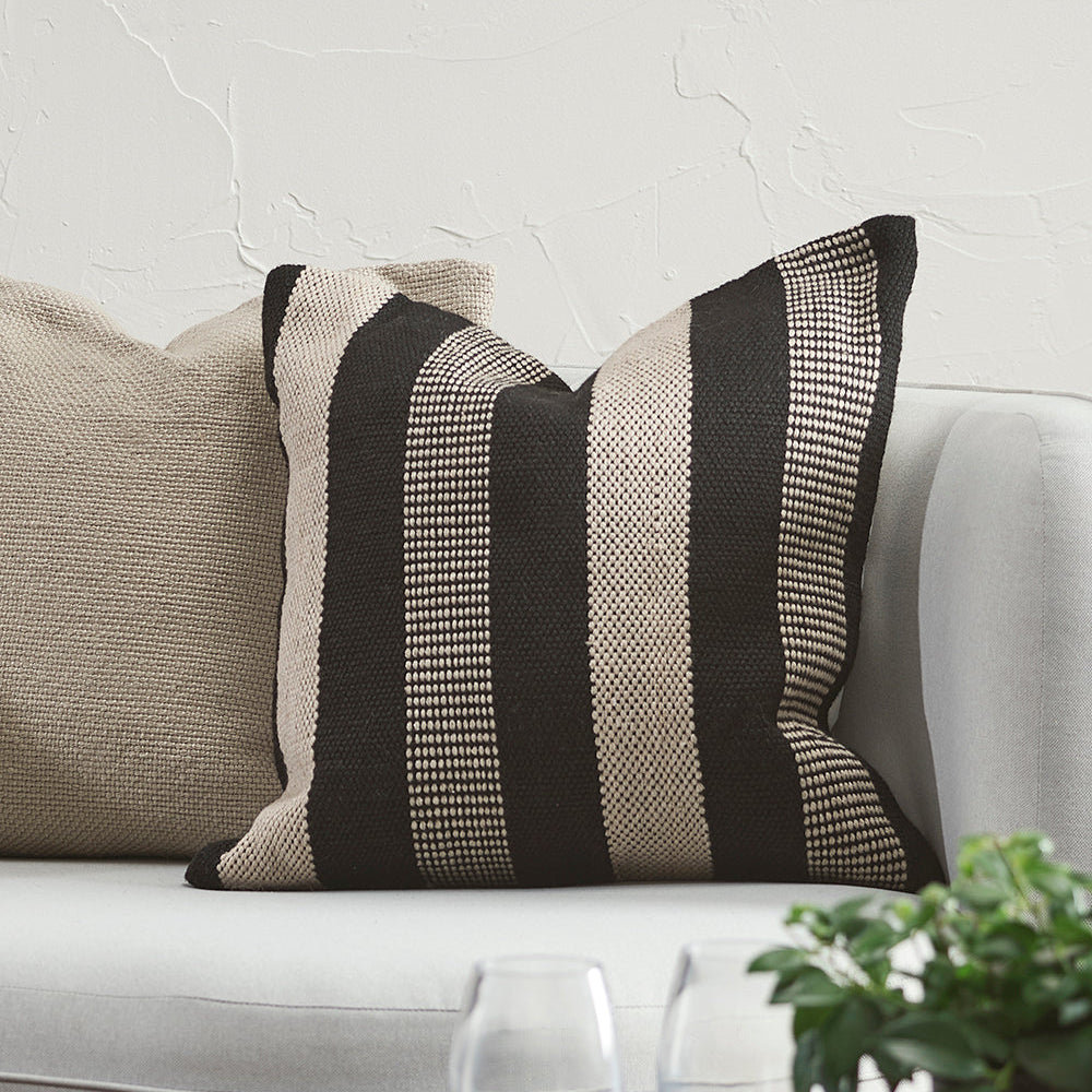 Easton Indoor/Outdoor Cushion - Black Taupe
