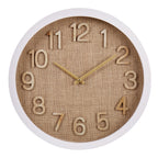 Cunene Weave Wall Clock - White