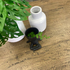 Close-up of the Evolution Coffee Table highlighting the solid mango wood tabletop with natural timber grain and live-edge detailing.