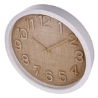 Cunene Weave Wall Clock - White