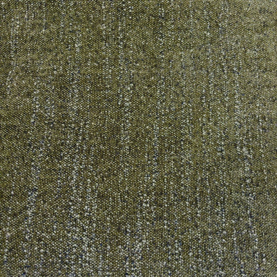 Close-up of the Fergus 3 Seat Sofa's Plush Olive upholstery, showcasing the soft textured fabric and quality finish.