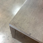 Close up of Gun Metal Stone Composite Sideboard showing textured stone composite top