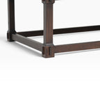 Melton Coffee Table showing solid fir wood legs and lower frame detail