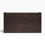 Melton Coffee Table in Antique Walnut showing solid fir wood tabletop