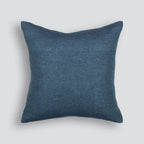 Milano Cushion in Diesel blue, handwoven linen and cotton blend, 55cm x 55cm