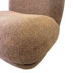 Close-up of the Milo Swivel Chair's Copper fabric, highlighting the rich woven texture and premium upholstery finish.