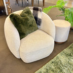 Crisp lush fabric of the Nova Chairs coordinates well with contrasting cushions and throws for a statement decor.