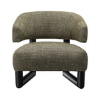 Pepper armchair with contemporary design and textured fabric upholstery.