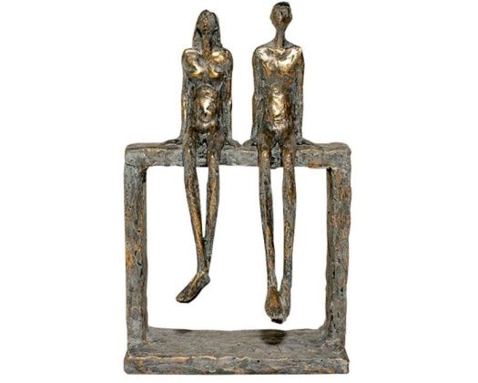 Couple Sitting Statue