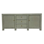 Rosa Sideboard Sage Grey front view with three drawers and two cupboard doors