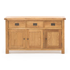 _front
Salisbury Buffet 3 Door front view with three drawers, three panelled doors and natural oak finish