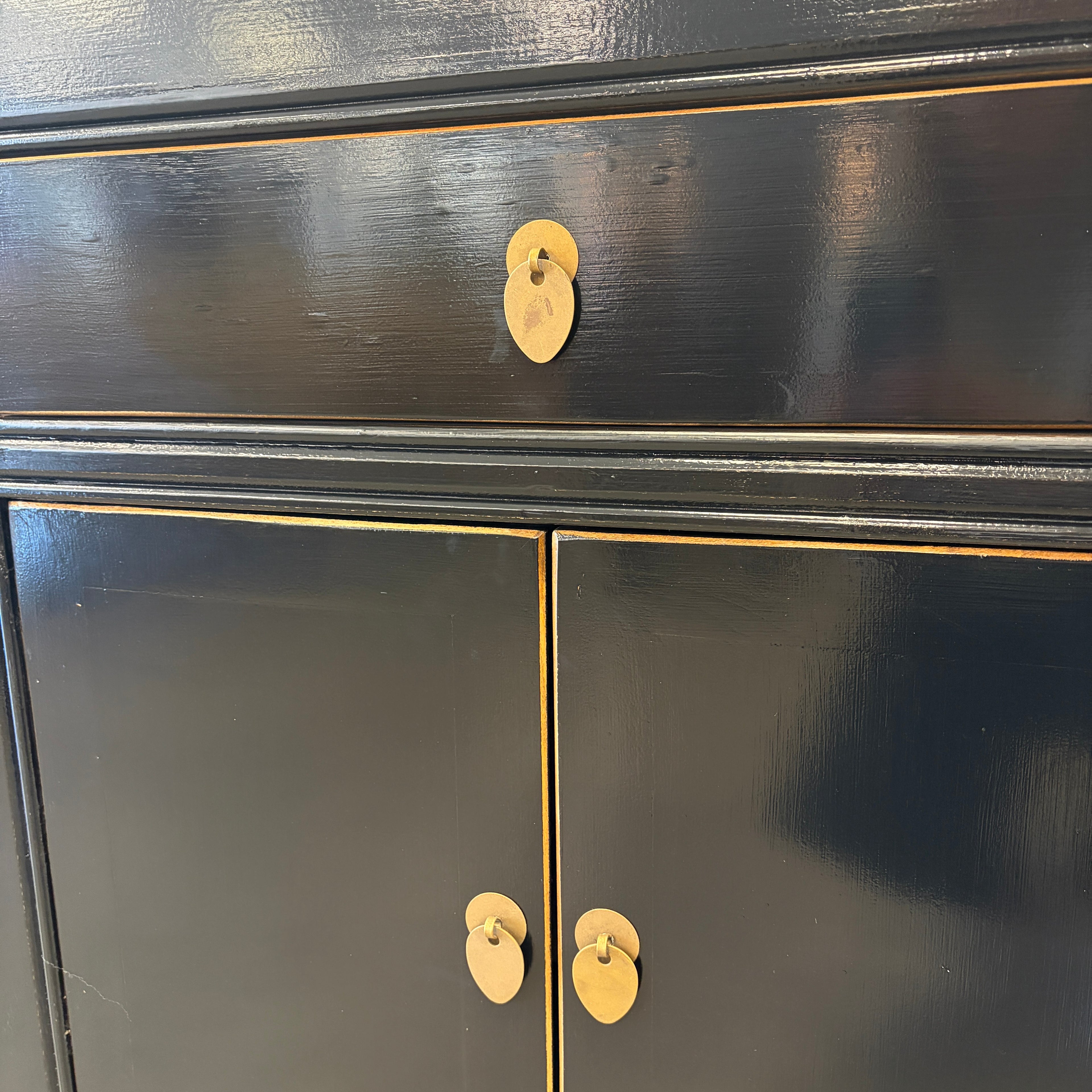 Sara Sideboard metal drop handles and gold-toned detailing