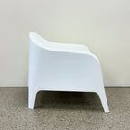 Side view of Wainui Outdoor Chair in White